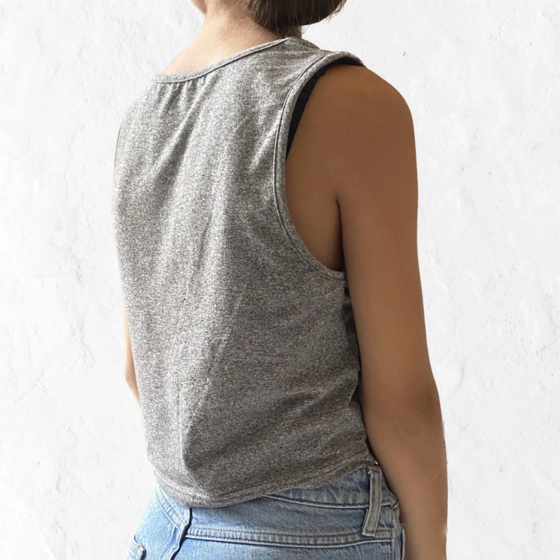 Grå croptop - 90