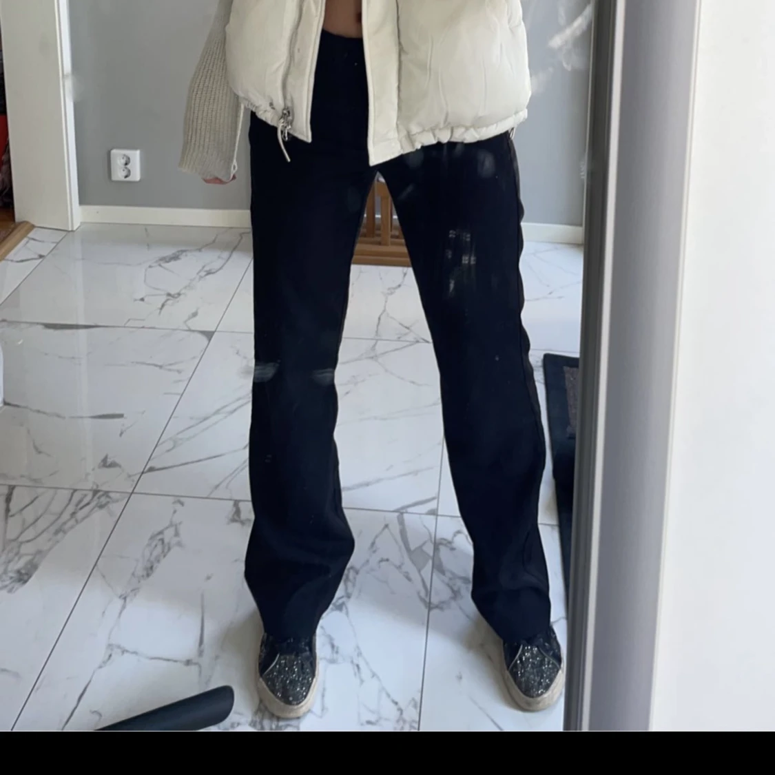 Lågmidjade kostymbyxor  - 91