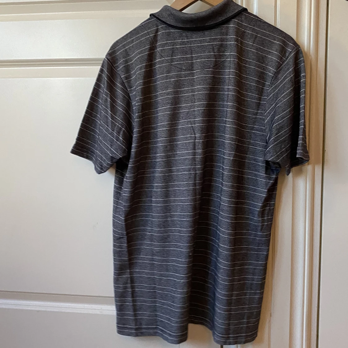 Randig Svart Grå Piké  - 90