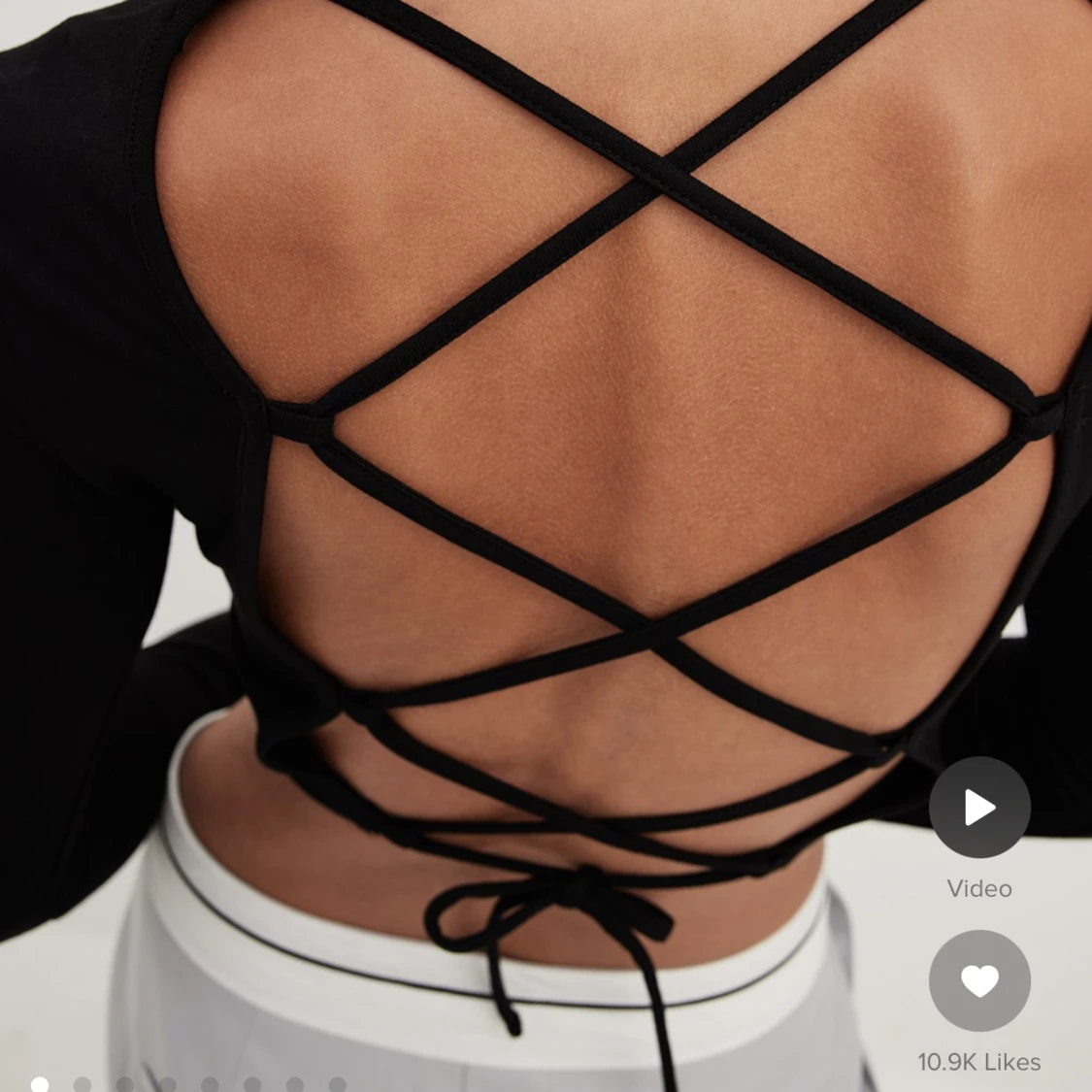 Topp med ryggdetalj  - 90