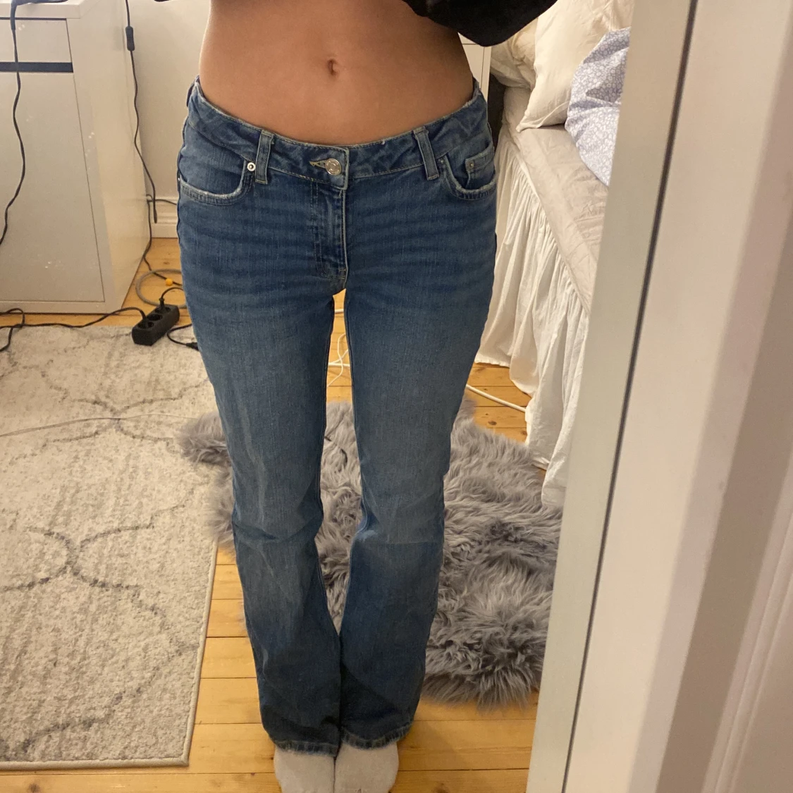 Lågmidjade bootcut jeans