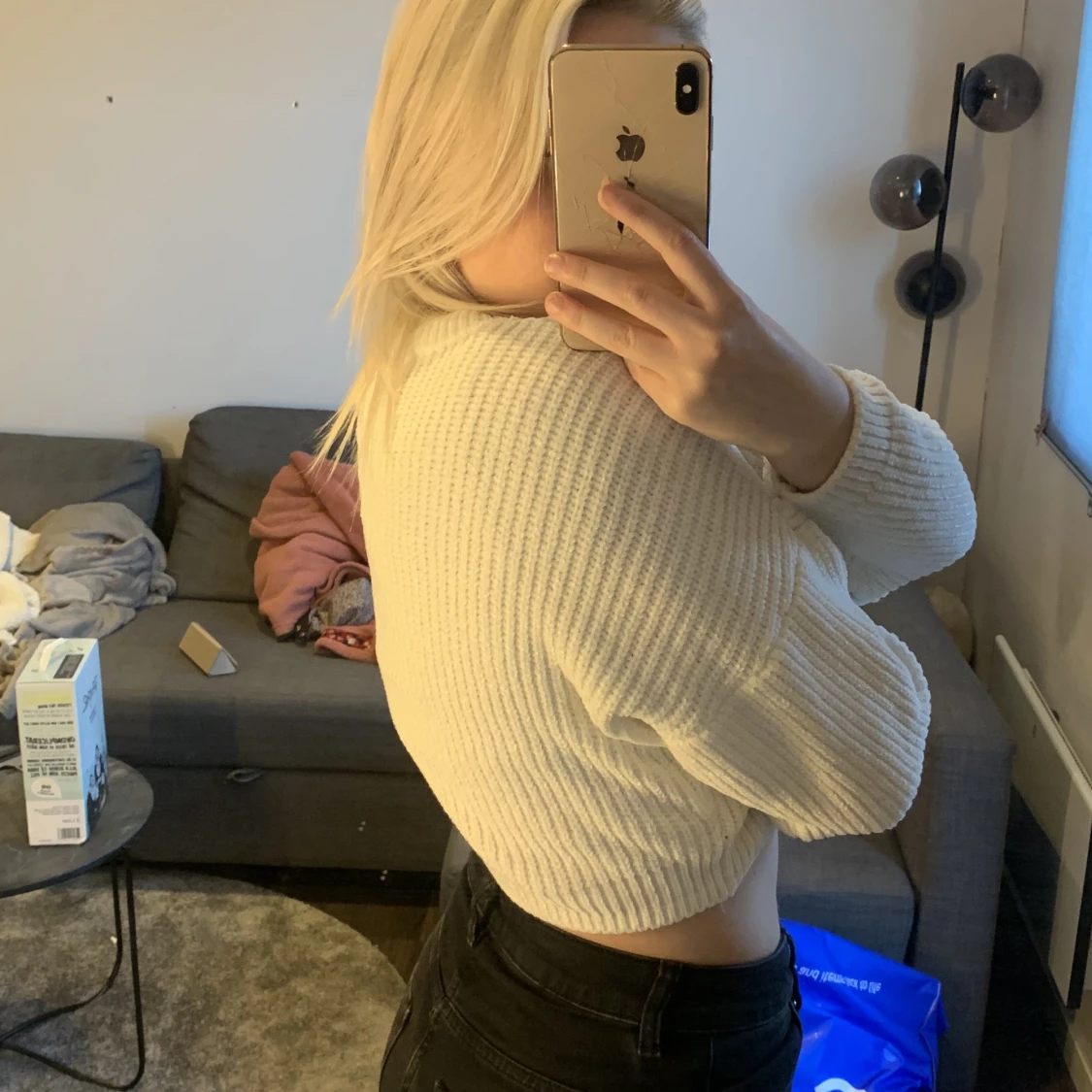 Stickad magtröja - 90