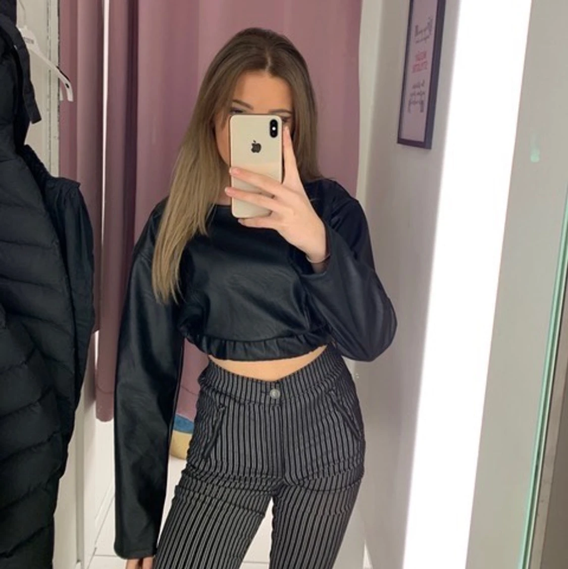 Svart långärmad tröja  - 90