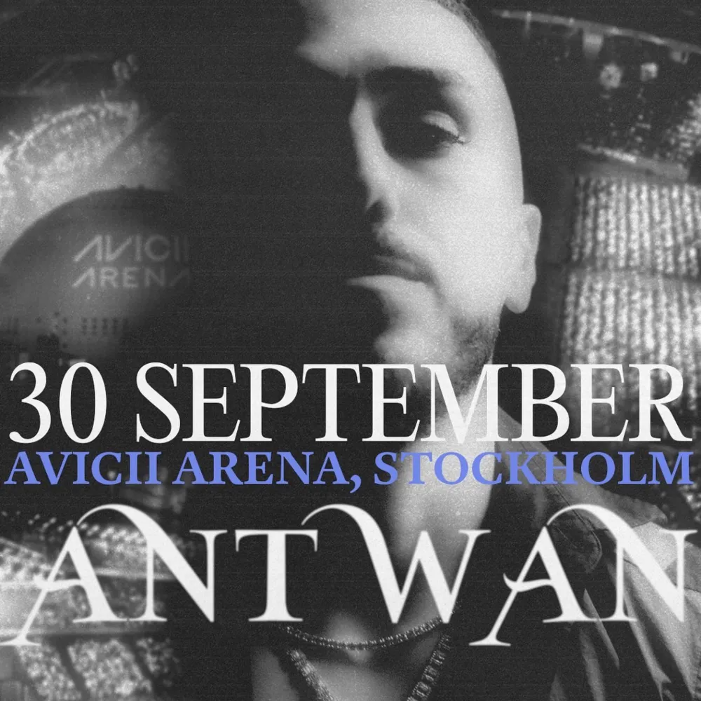 Två biljetter till Antwan i Avicii Arena. Ståplats Längst fram. Omnumrerad ståplats. Köpes precis vid släpp. . Övrigt.