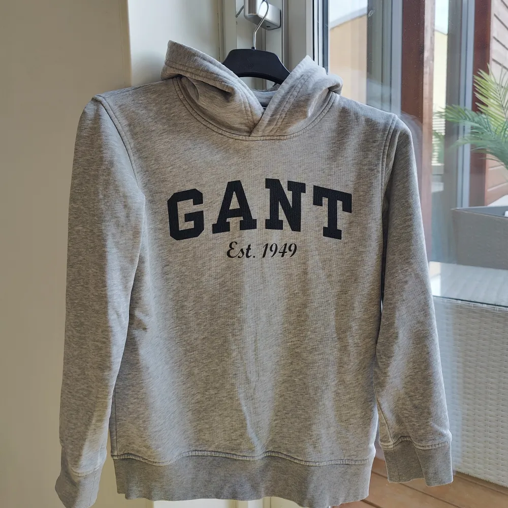 Jättefint skick,sällan använd grå Gant hoodie Kan skickas eller hämtas i Åkarp!. Hoodies.