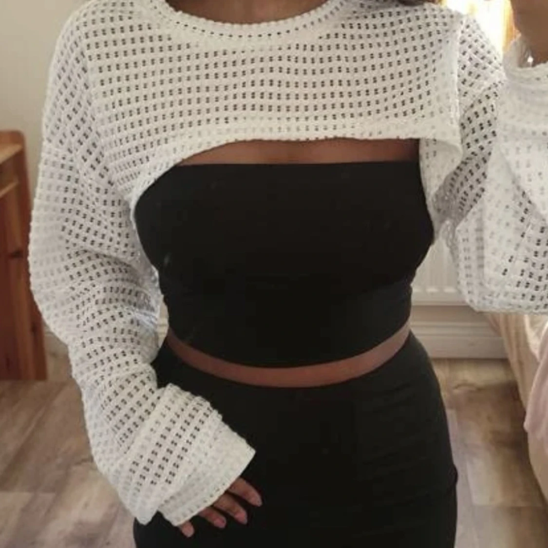 Croppad tröja 