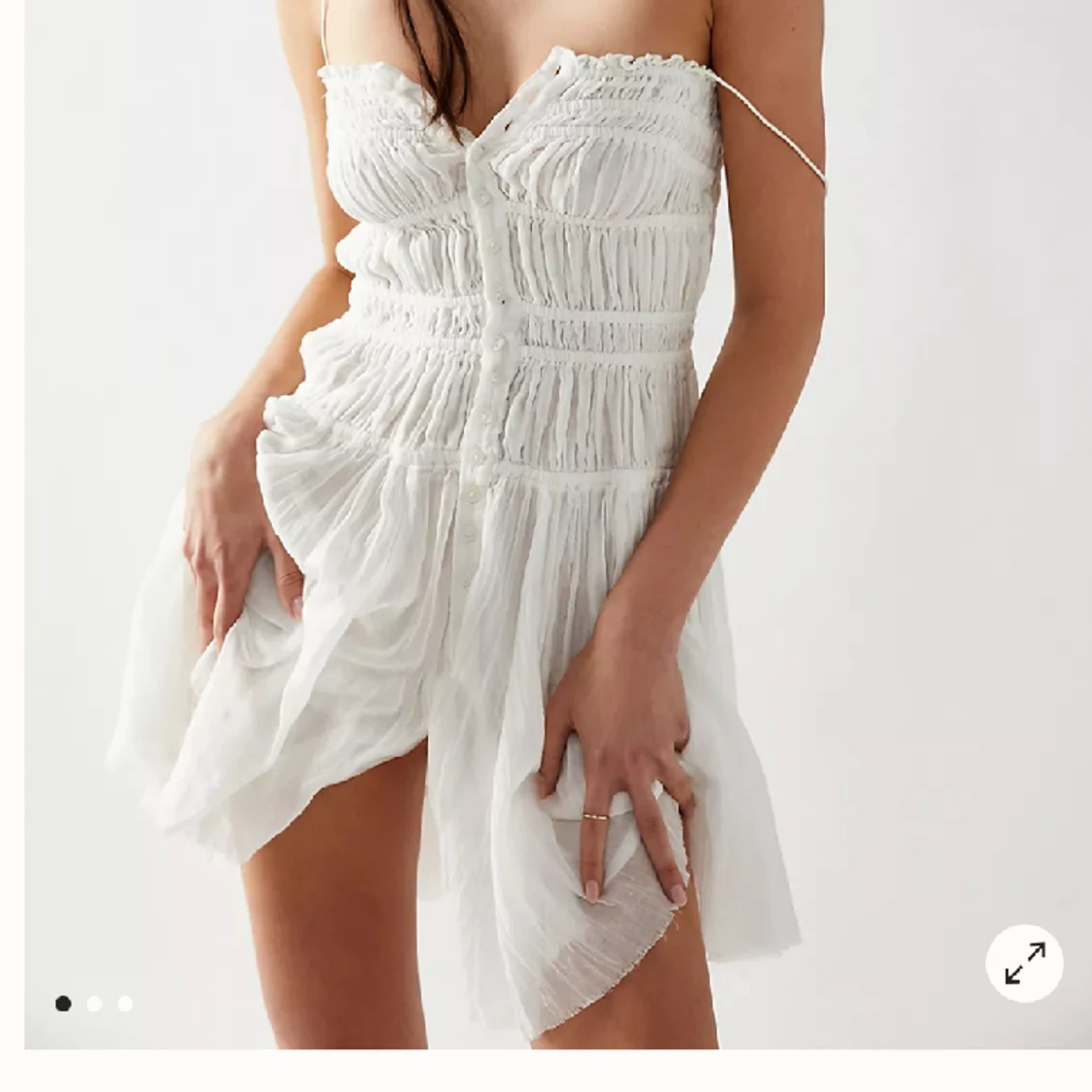 Vit klänning Lausanne Slip Dress