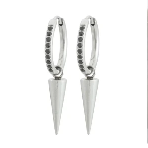 Peak Hoops Sparkle Black Steel Örhängen - Superfina örhängen från Edblad! Säljer då de tyvärr inte kommer till användning, fick de i oktober 2022, använda ett fåtal gånger. Smyckesbox medföljer. Orginalpris: 450kr 💕💕💕💕