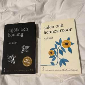 2 Rupi Kaur böcker på svenska Liten skada på ena boken, i övrigt bra skick💓