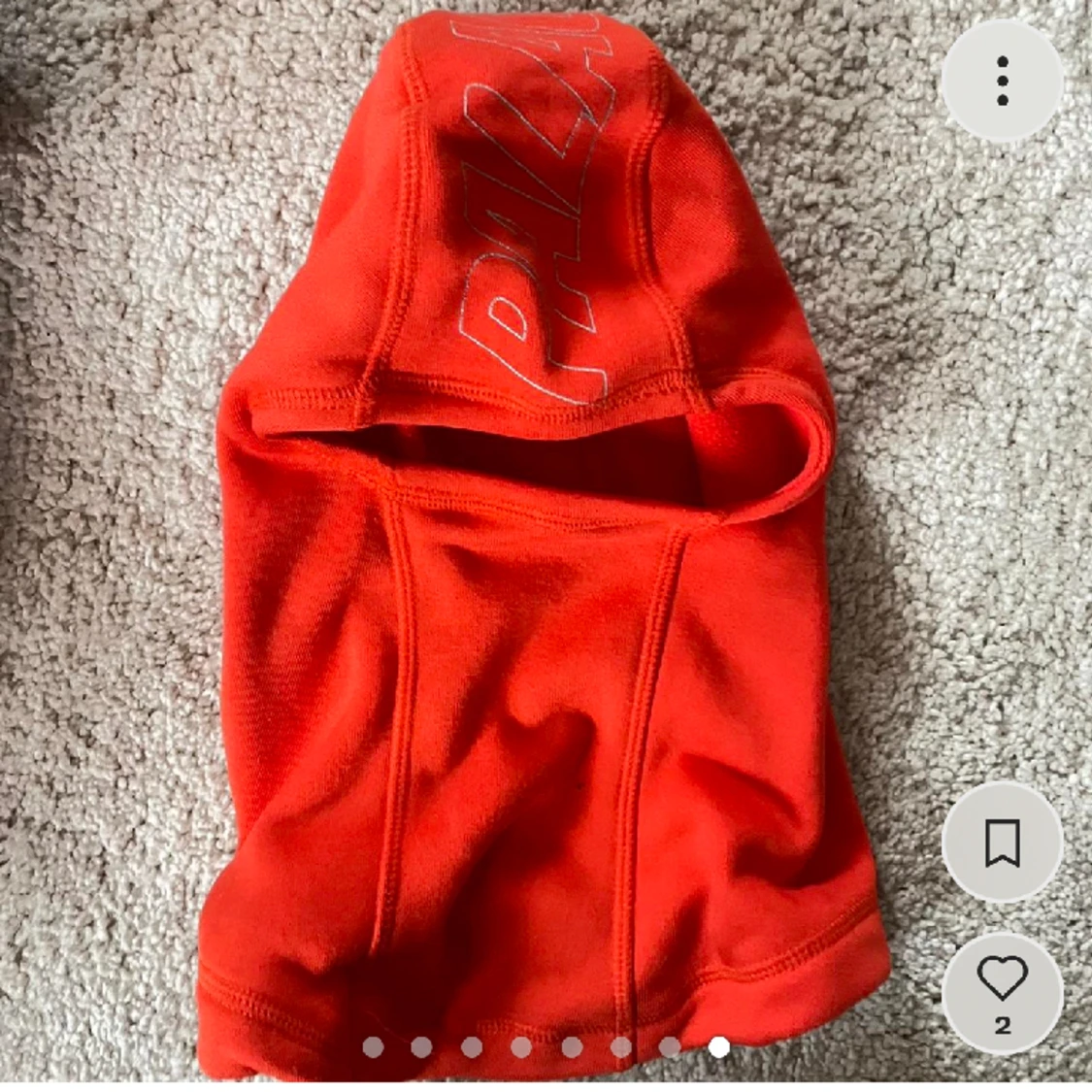 Palace balaclava frost grey pufferjacka - 91