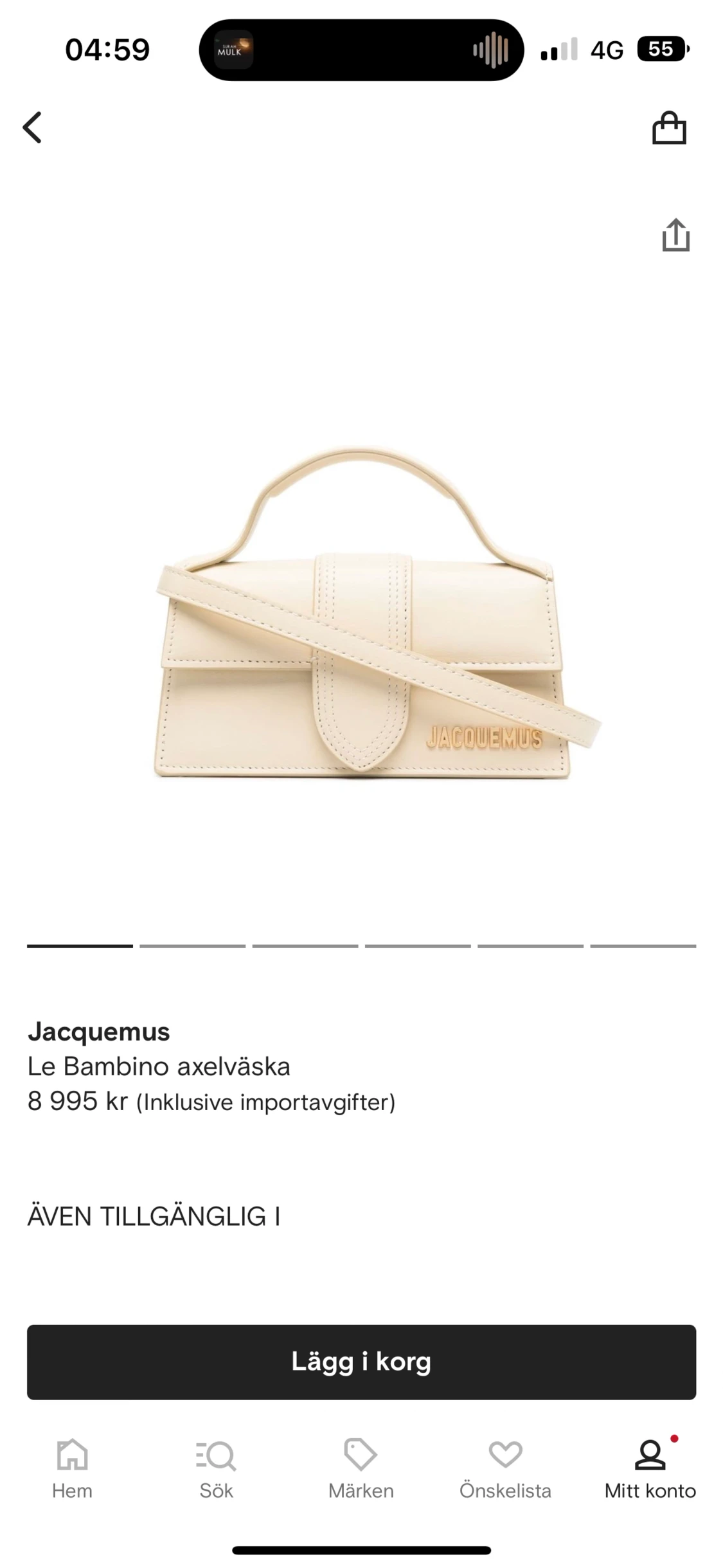 Jacquemus Le Bambino axelväska  - 90