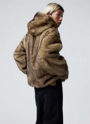 Paolo Oversized Faux Fur Jacket - Har bara använt en gång helt ny.