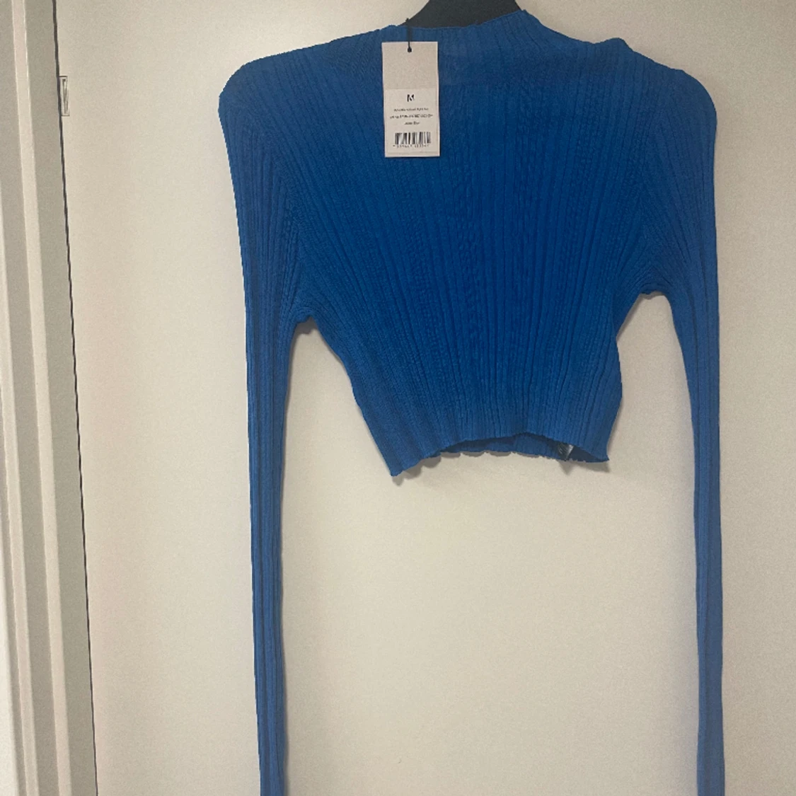 Ribbstickad tight topp - 90