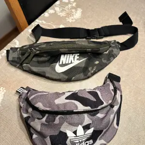 Nike och Adidas axelväska båda 300kr