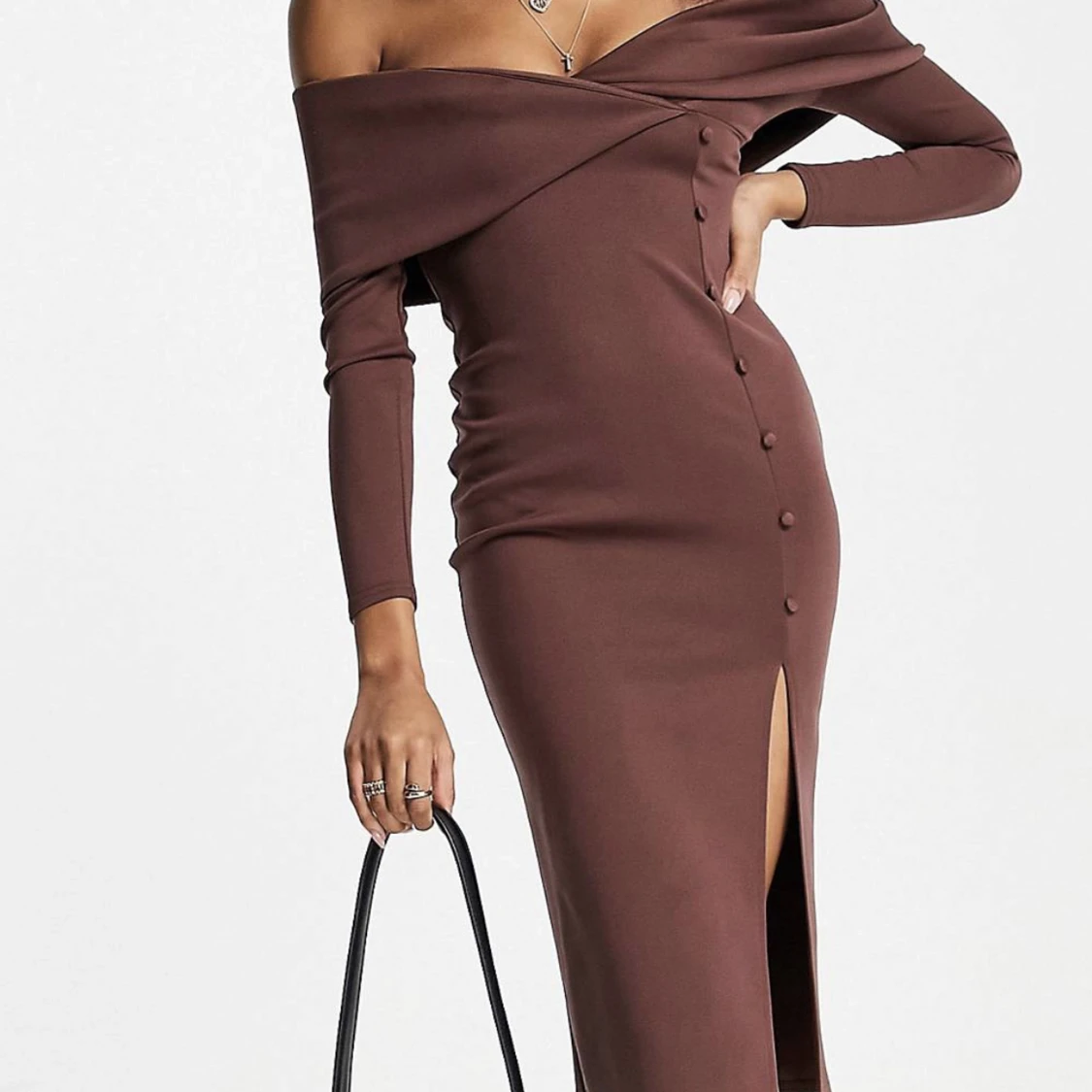 Midiklänning från ASOS i choklad färg