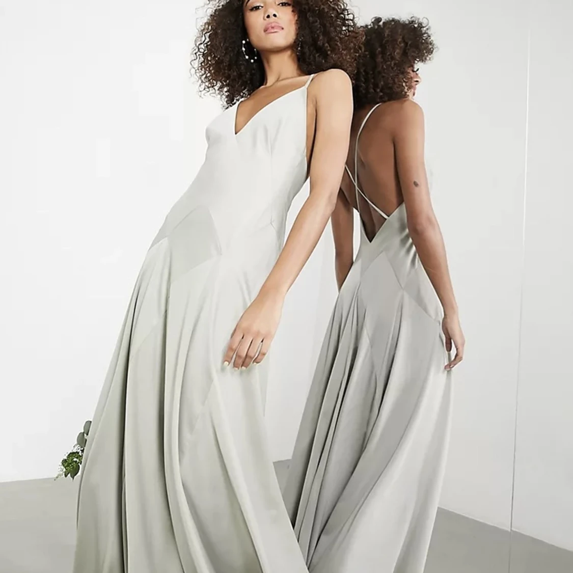 Balklänning salviagrön - 90