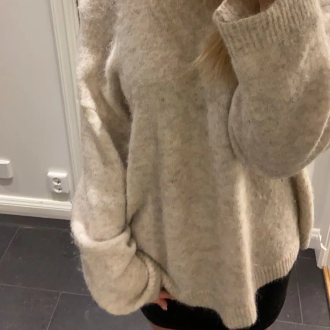 Stickad Alpacka tröja❣️ - 91