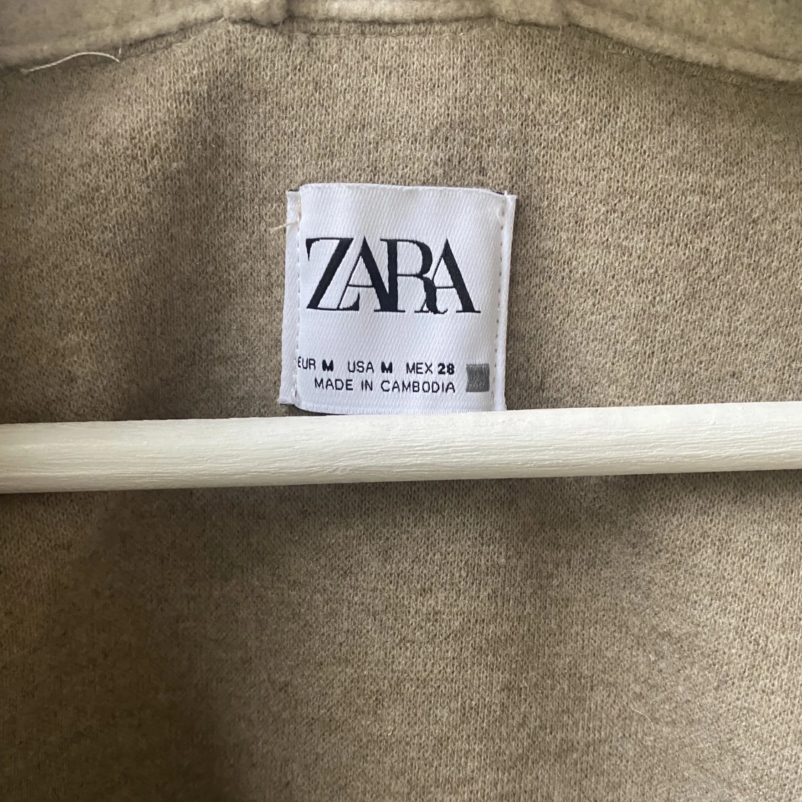 Beige kort kappa  - 90