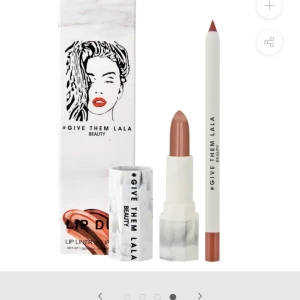 Läppenna och läppstift - testad 1 gång på handen. Orginal pris 309 kr
