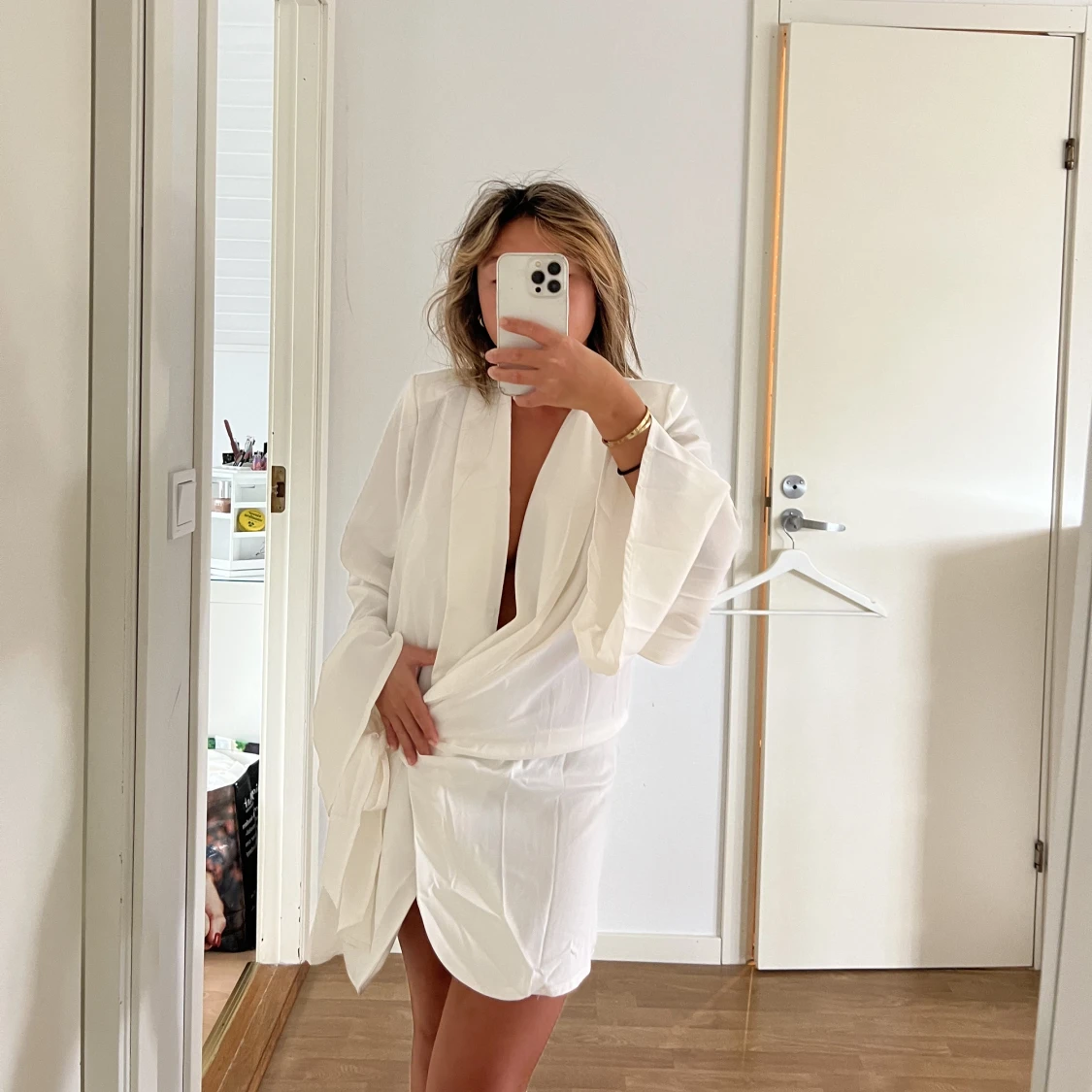 Sidenmorgonrock - 90