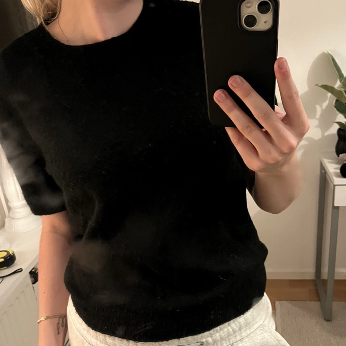 Lurvig kortärmad tröja