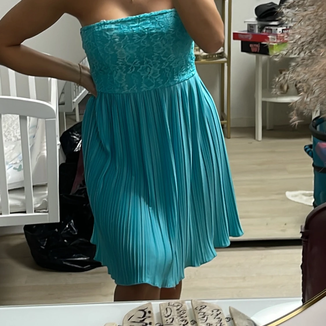 Blå klänning  - 90