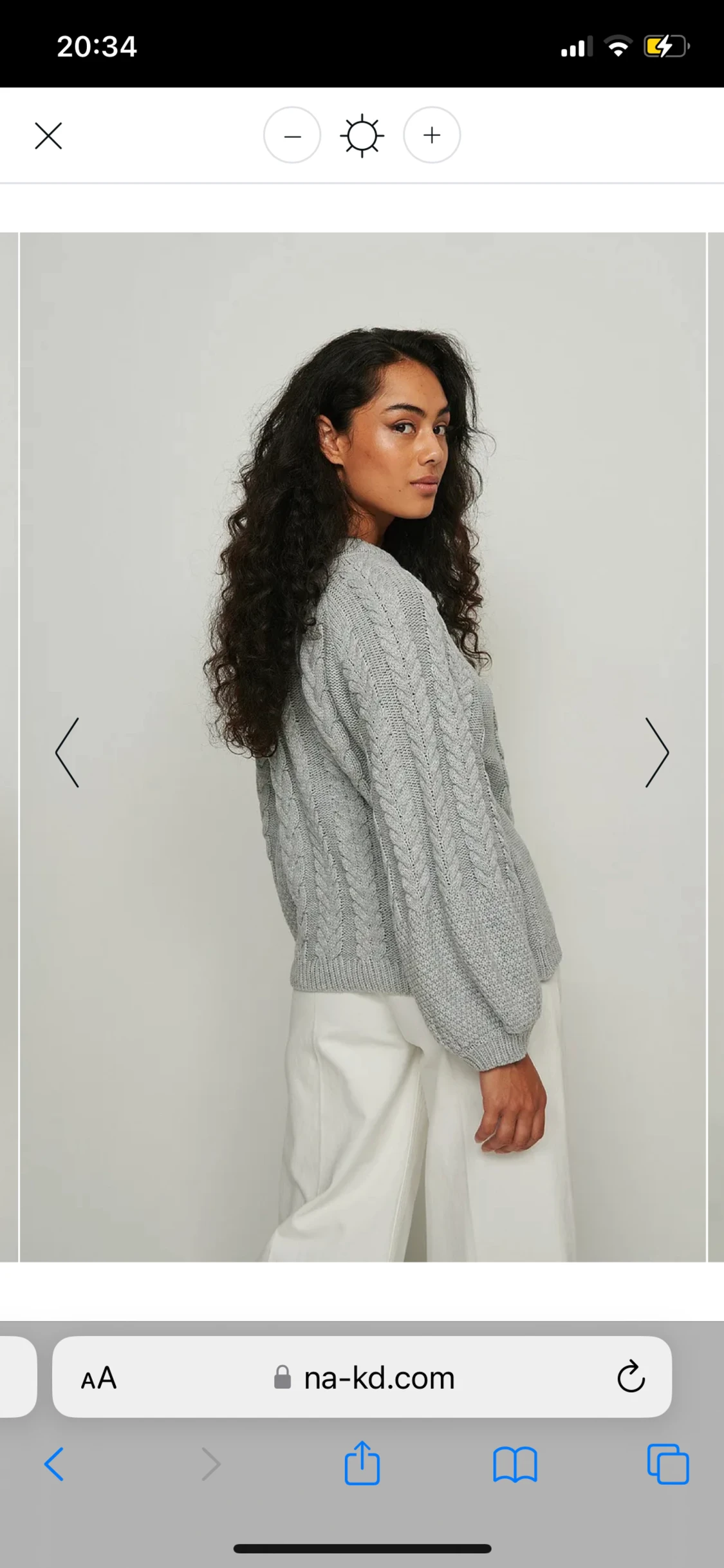 Kabelstickad tröja - 90