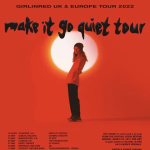 Girl in red biljetter  - säljer en biljett til girl in red ikväll den 12/04 då jag blivit sjuk!! Konserten är i stockholm, fryshuset! 🙏