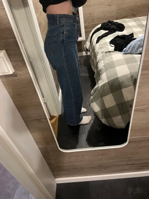 Levis high loose jeans - Använda men i väldigt bra skick, sköna jeans med dragkedja i storlek 26. Säljer då jag knappt använder dom längre och behöver mer plats. Är 172 o dom är perfekt längd