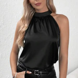 blus  - svart blus från shein 