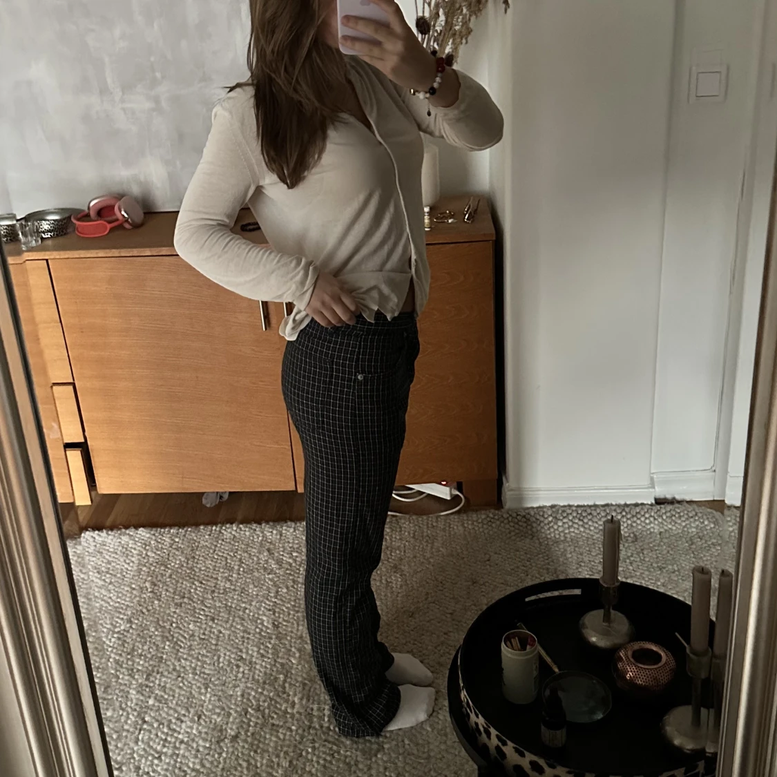 Lågmidjade kostymbyxor  - 90