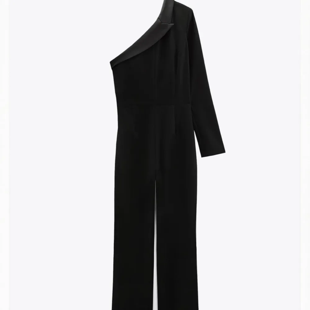 En supersnygg blazer jumpsuit från zara. Storlek S och använd enbart en gång. Fint skick! Frakt tillkommer . Klänningar.