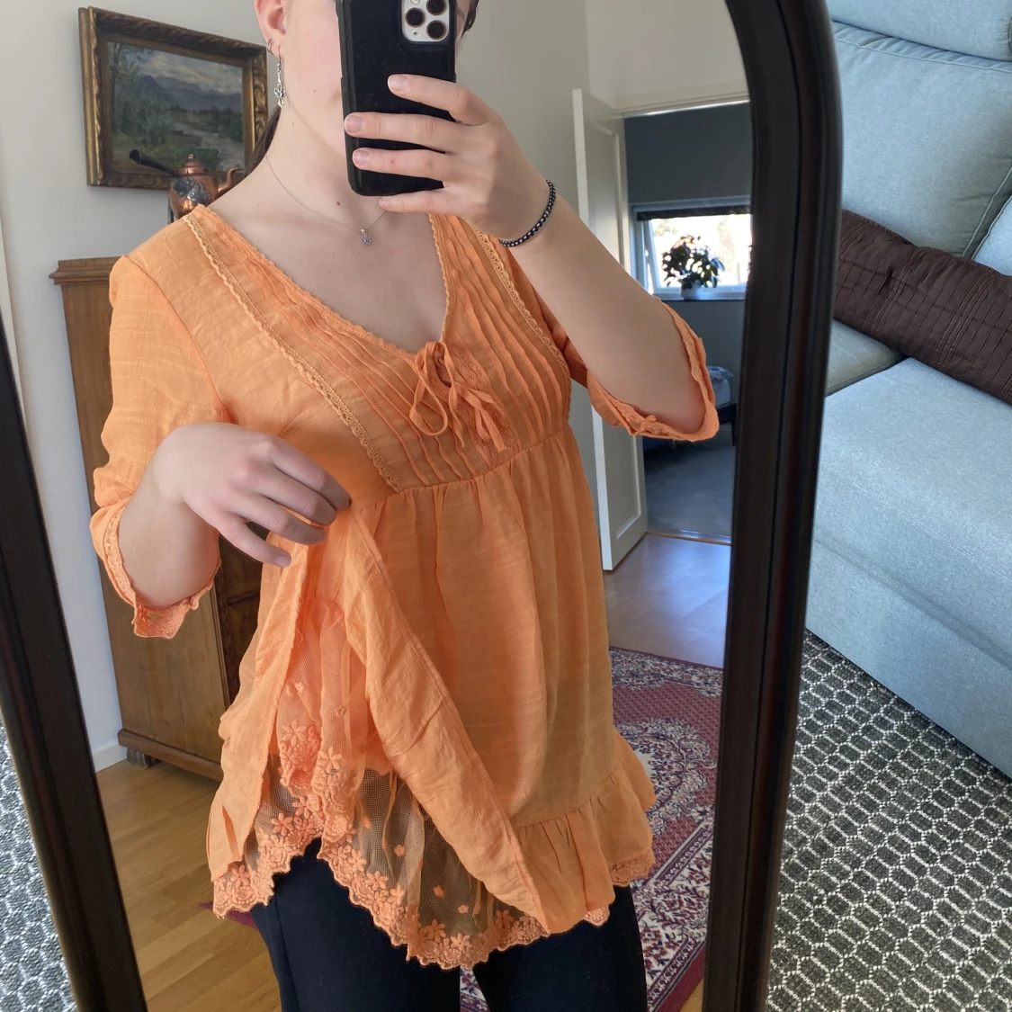 Gullig sommarblus - 90