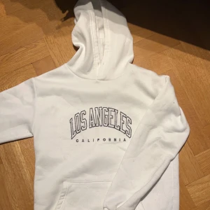 Vit hoodie från shein  - Använd några gånger axelbredd 44cm längd 57 cm 