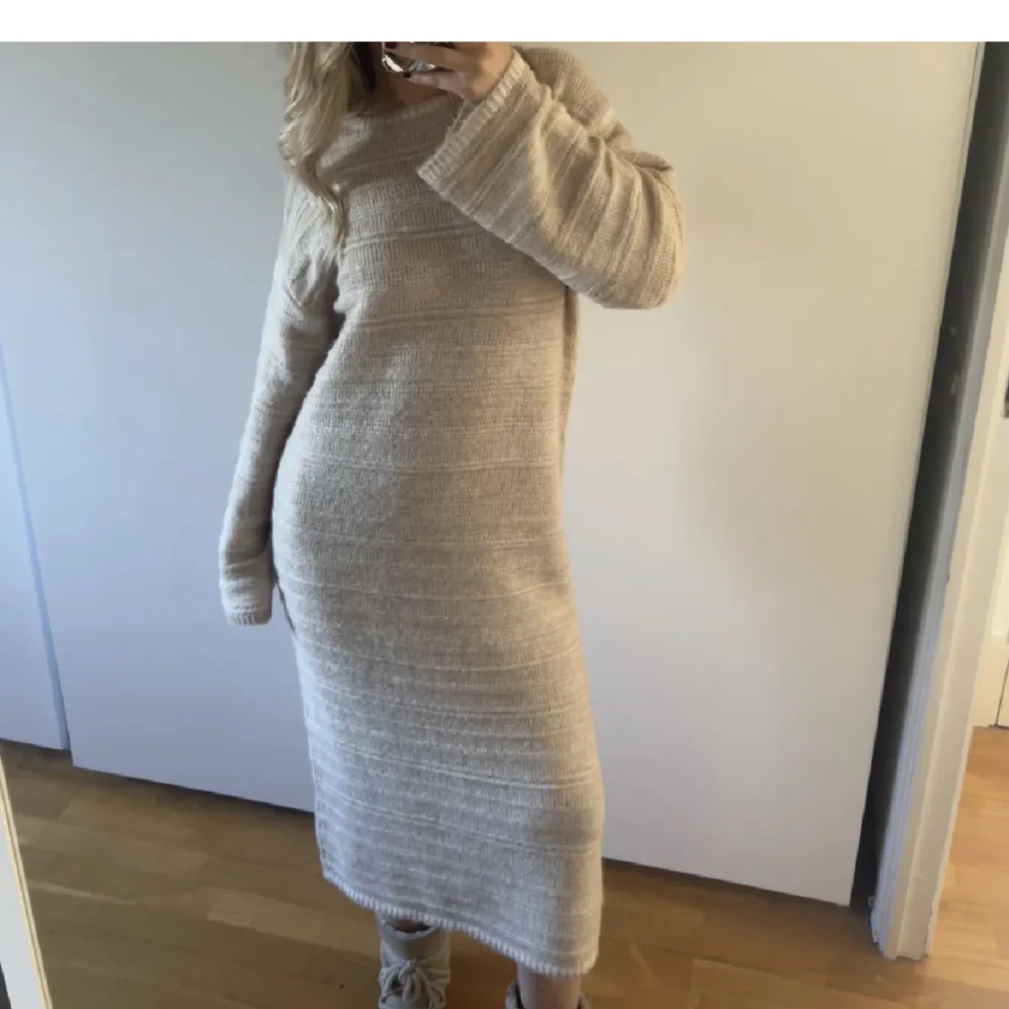 Stickad klänning - 90