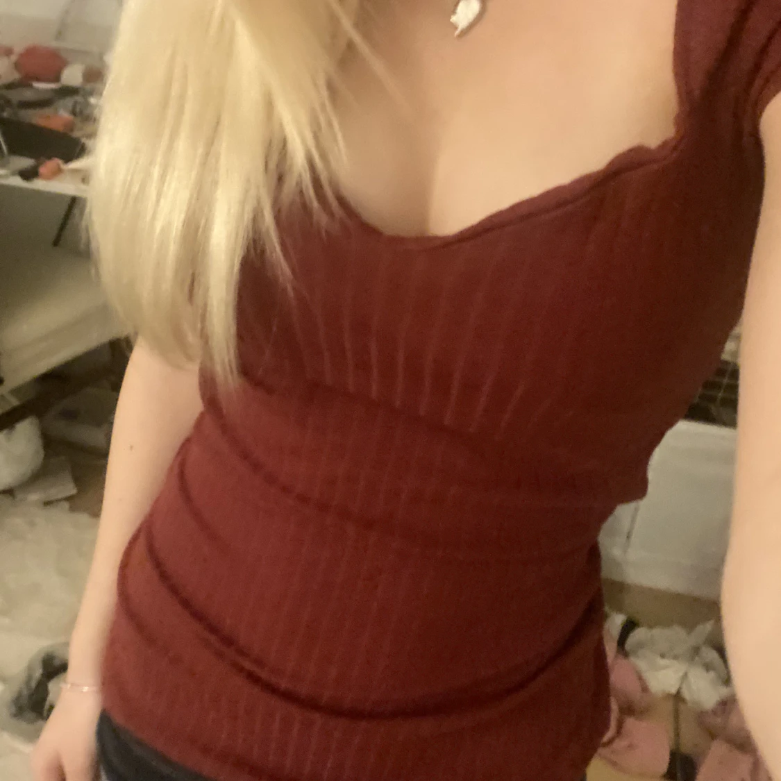 röd fin Anna field tröja - 91