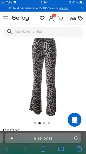 leopardbyxor från costes - Leopardbyxor från costes, köpte på sellpy. aldrig använda då det var för små för mig.