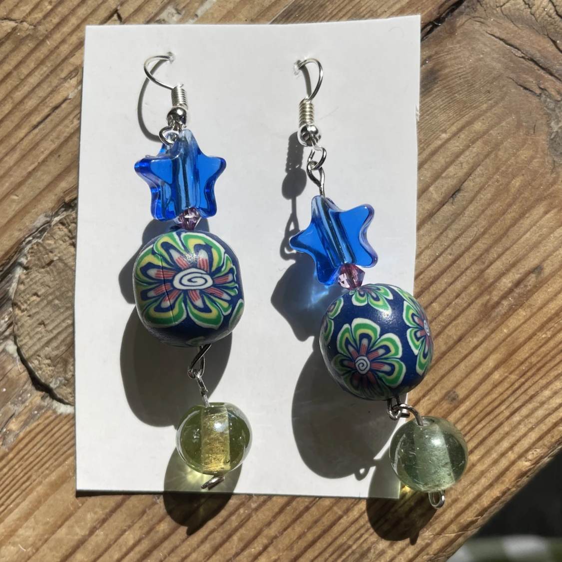 Blågröna örhängen - 90