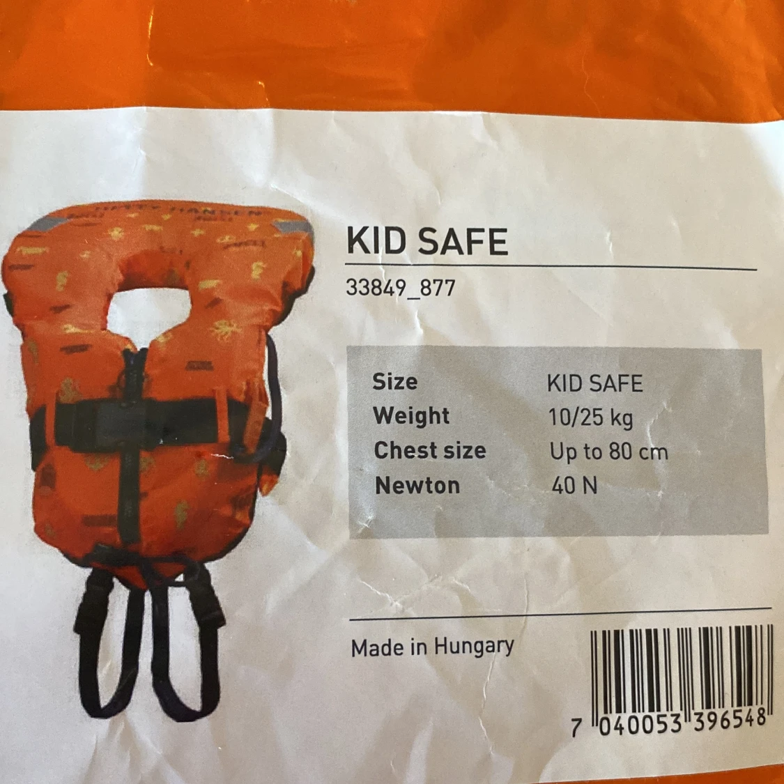 Flytväst 10-25 kg kid safe 