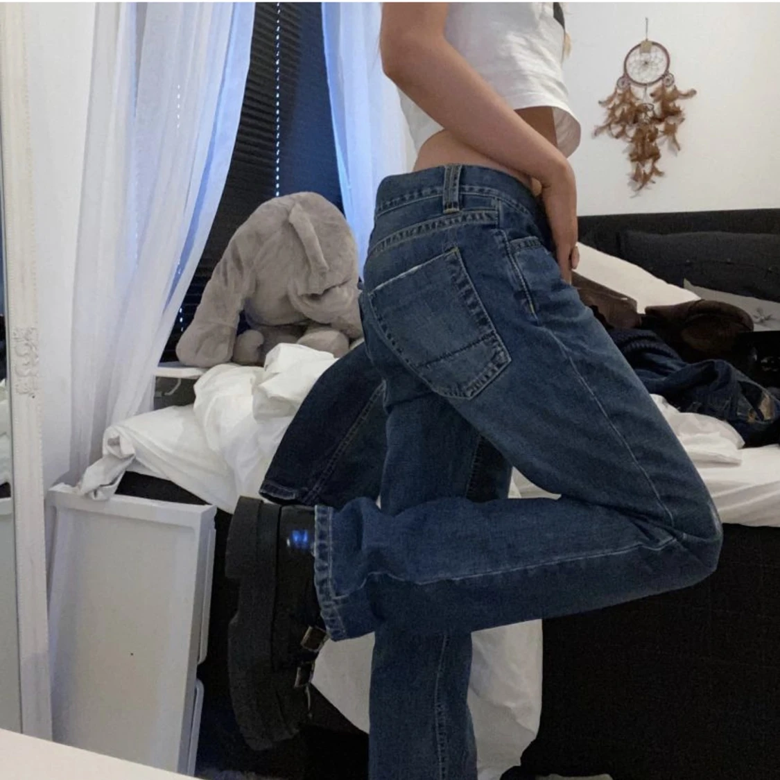 Lågmidjade jeans - 90