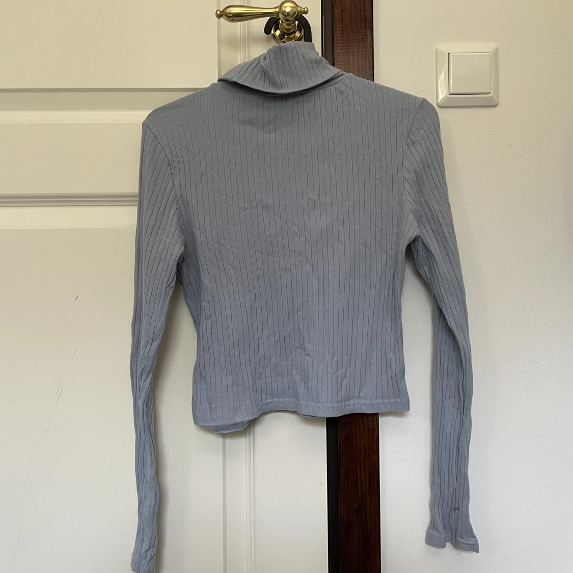 Blå turtleneck - 90