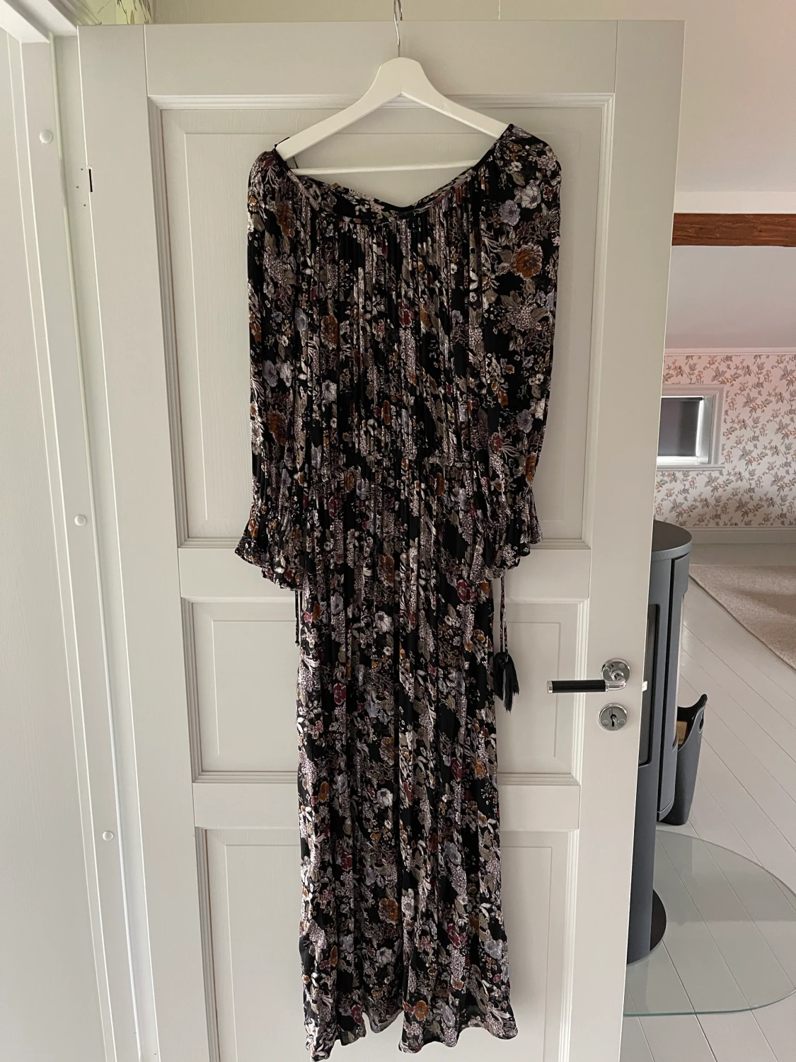 Maxi klänning : mönstrad