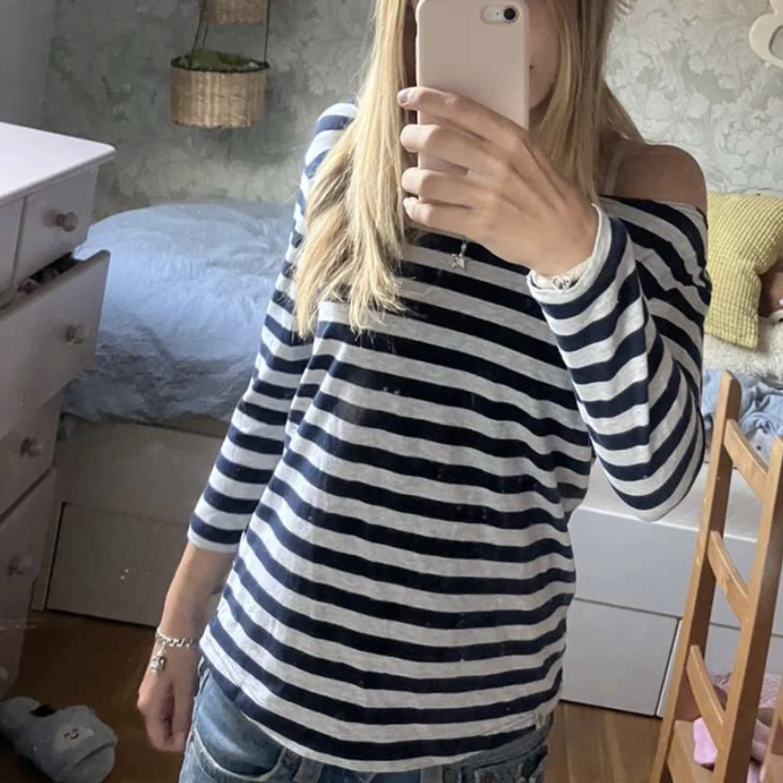 off-shoulder tröja - 90
