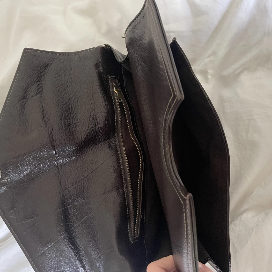 Brun vintage väska  - 91