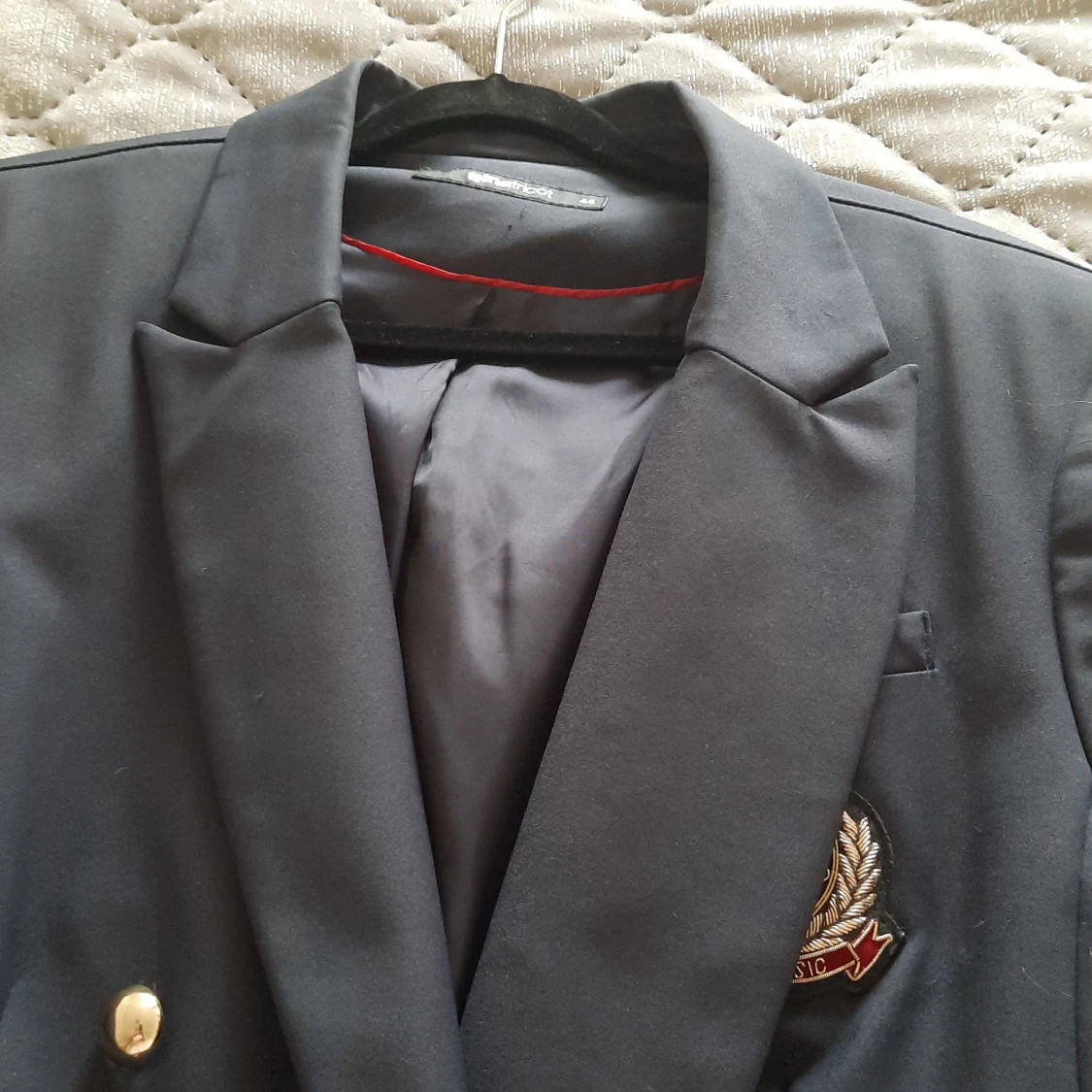 Marinblå Kavaj - 90