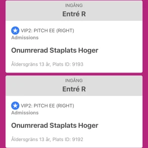  The Weekend VIP Biljetter Värde 5000Kr - Biljetter är slutsålda online!! Sända platsen du får tag på dom är hos mig. 2 VIP biljetter till höger ståområde, med dessa biljetter får du bland annat gå in innan alla andra, nypris 5000KR säljer för 3000KR Kan gå lägre vid snabb deal