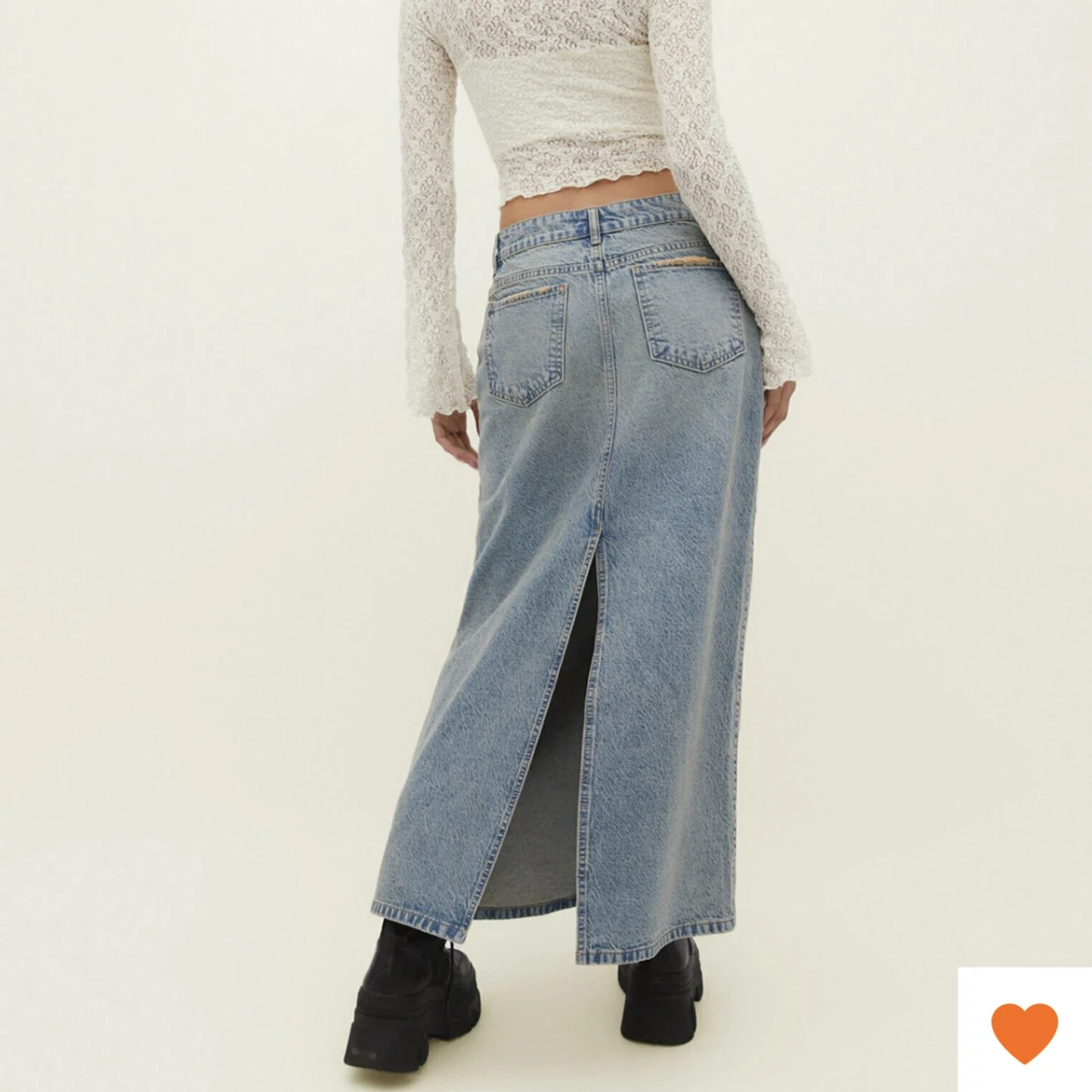 Slutsåld maxi jeans kjol - 91