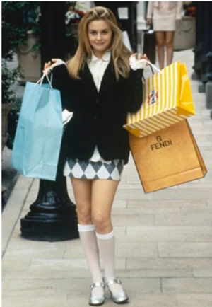 Clueless kjol - Superfin kjol som ser ut som Chers shoppingkjol! Bra skick