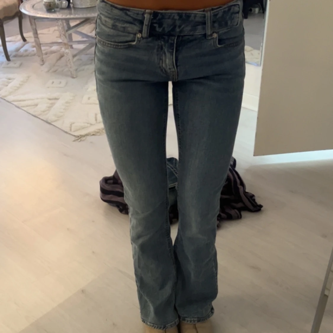 Lågmidgade bootcut jeans