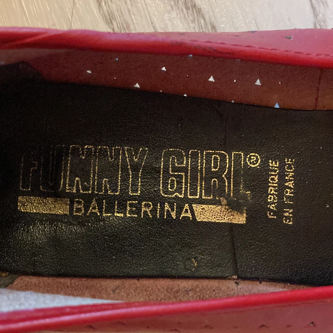 Vintage röda ballerinaskor!! - 91